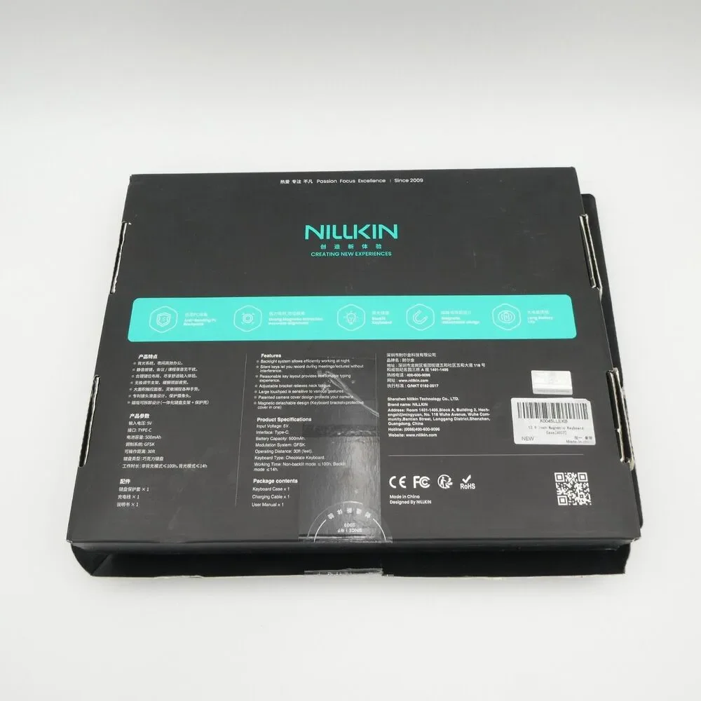Nillkin Bumper Link Keyboard Case for iPad Air 13 2024, iPad Pro 12.9 2020-22